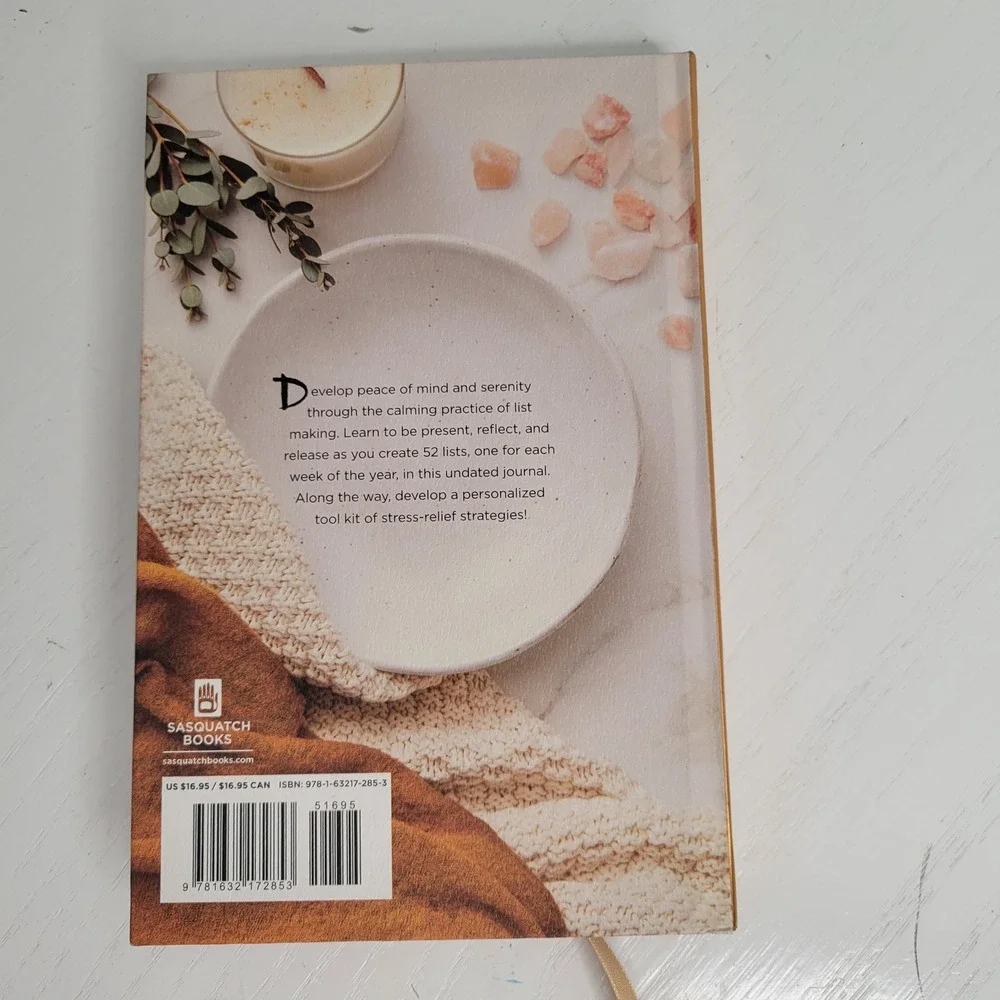 52 Lists for Calm Journaling Inspiration Soothing Anxiety Peaceful Life‎ New